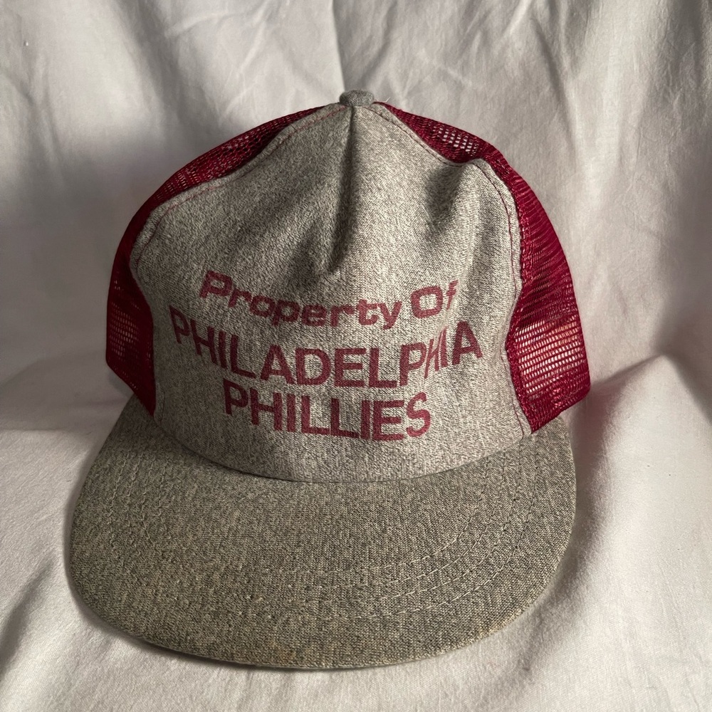 Vintage Philadelphia Phillies SnapBack Hat Red and Gray